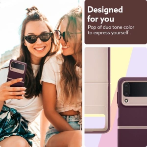 Wholesale Caseology Nano Pop Samsung Galaxy Z Flip 4 Burgundy Bean - CSL064 - {ean13} - Hurt