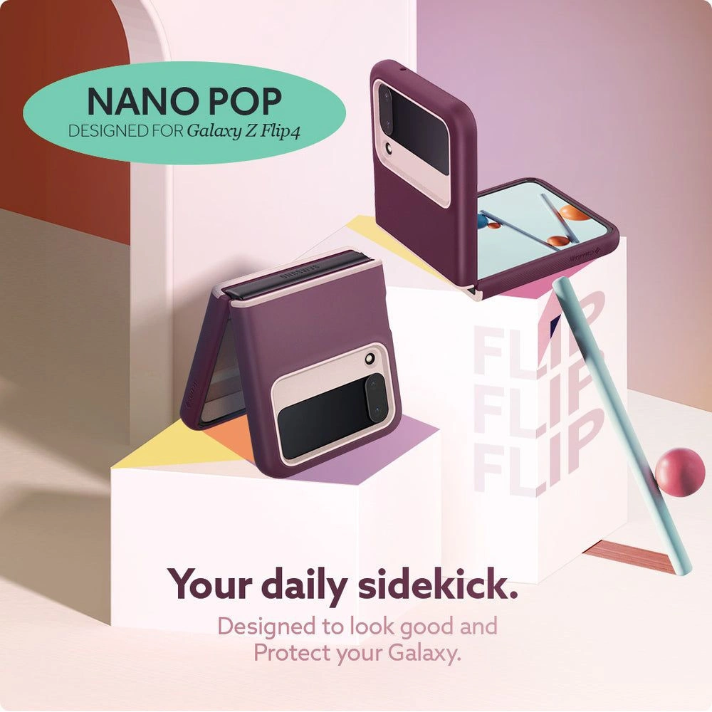Hurtownia GSM - Etui Caseology Nano Pop Samsung Galaxy Z Flip 4 Burgundská fazole - CSL064 - {ean13} - Hurt