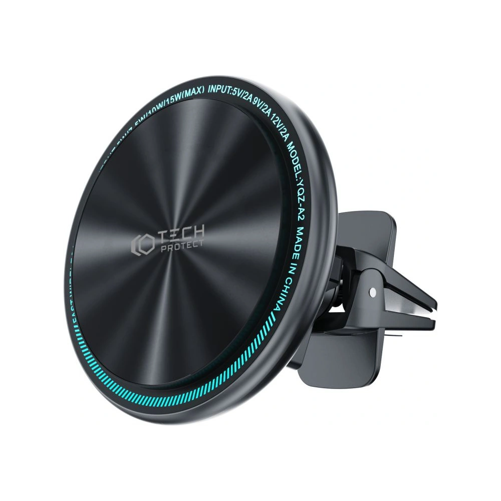 Hurtownia GSM - Upevnění do auta Tech-Protect A2 Magnetic MagSafe Vent Car Mount Wireless Charger 15W Černé - THP1300 - {ean13} - Hurt