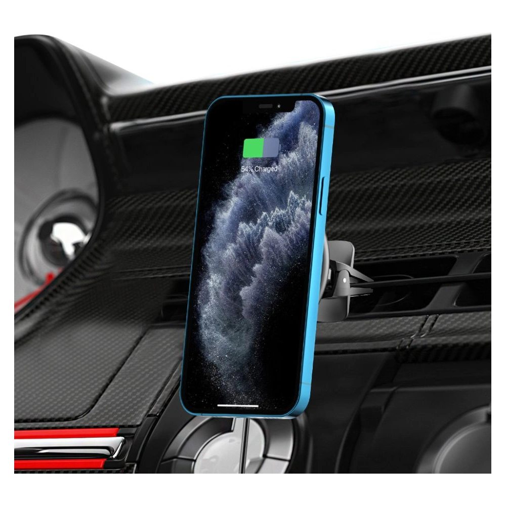 Hurtownia GSM - Upevnění do auta Tech-Protect A2 Magnetic MagSafe Vent Car Mount Wireless Charger 15W Černé - THP1300 - {ean13} - Hurt