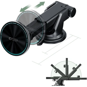 Wholesale Tech-Protect A2 Magnetic MagSafe Dash Car Mount Wireless Charger 15W Black - THP1301 - {ean13} - Hurt