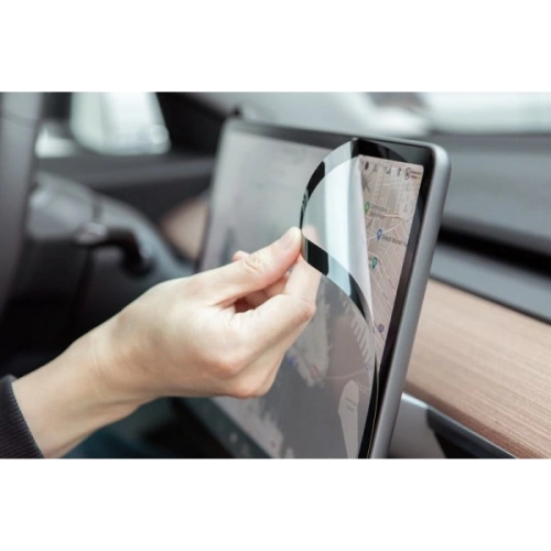 Matowa folia ochronna Moshi iVisor AG Tesla Model 3/Y (czarna ramka)