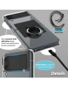 Wholesale Whitestone Clear Case Ring Samsung Galaxy Z Flip 4 Black - WSD070 - {ean13} - Hurt