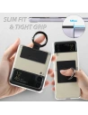 Wholesale Whitestone Clear Case Ring Samsung Galaxy Z Flip 4 Black - WSD070 - {ean13} - Hurt