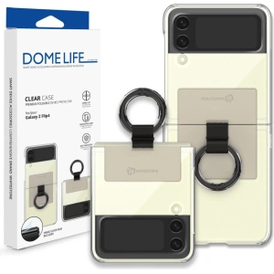 Wholesale Whitestone Clear Case Ring Samsung Galaxy Z Flip 4 Beige - WSD071 - {ean13} - Hurt