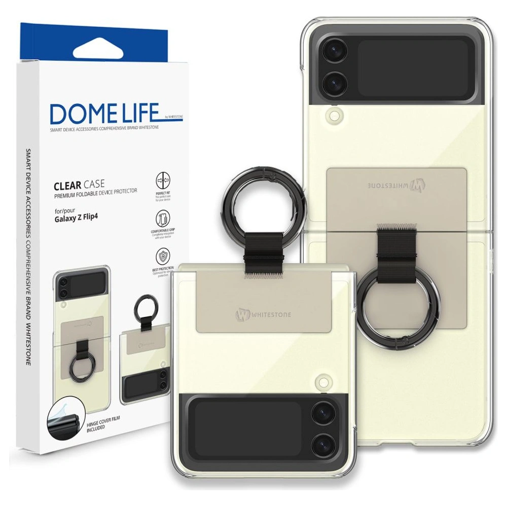 Hurtownia GSM - Etui Whitestone Clear Case Ring Samsung Galaxy Z Flip 4 Béžová - WSD071 - {ean13} - Hurt