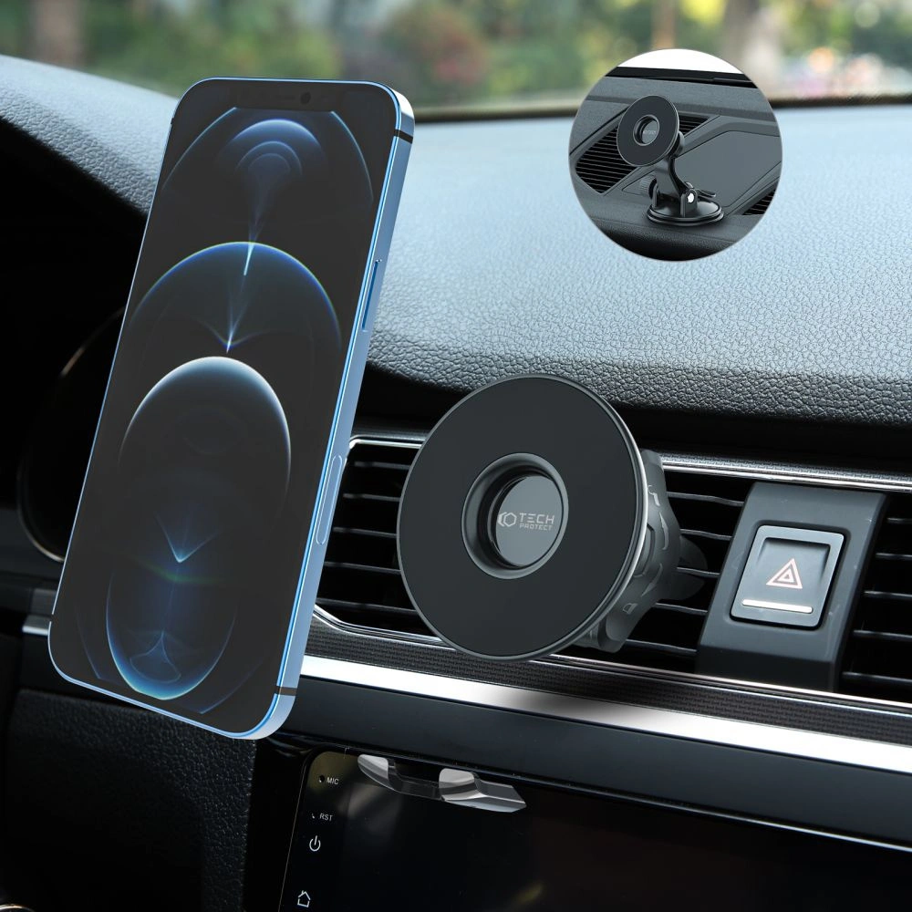 Hurtownia GSM - Uchwyt samochodowy Tech-Protect N50 Magnetic MagSafe Dashboard & Vent Car Mount Black - THP1316 - {ean13} - Hurt