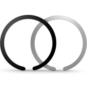 Wholesale Tech-Protect Metalplate MagSafe Universal Magnetic Ring Black & Silver [2 PACK] - THP1317 - {ean13} - Hurt