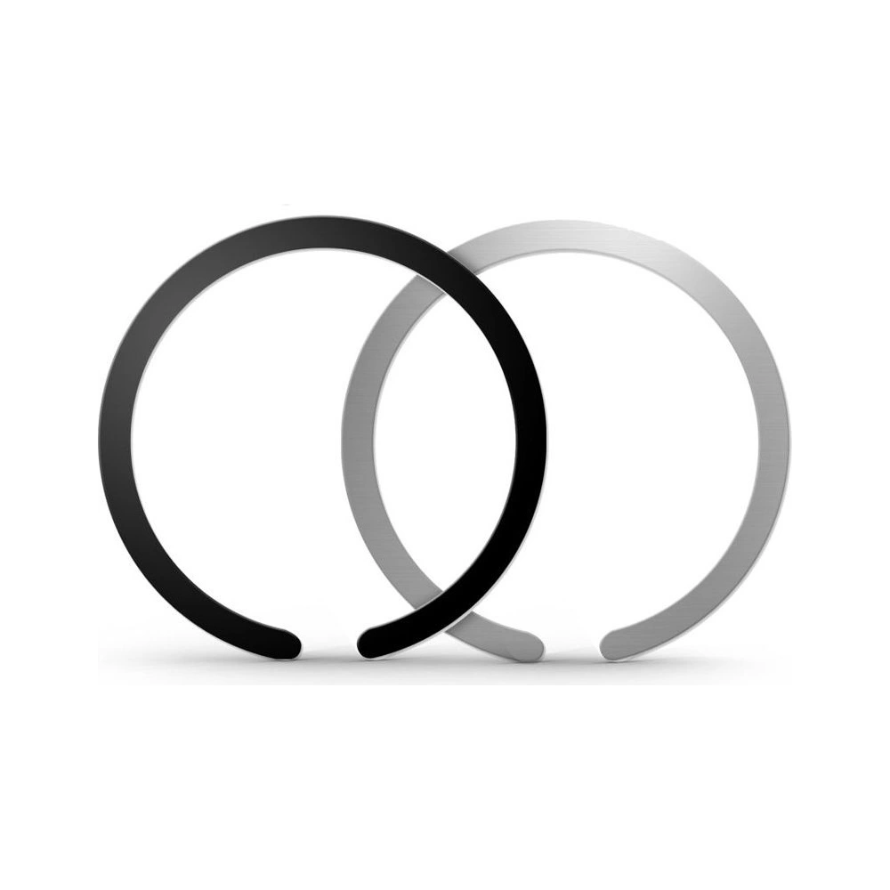 Wholesale Tech-Protect Metalplate MagSafe Universal Magnetic Ring Black & Silver [2 PACK] - THP1317 - {ean13} - Hurt