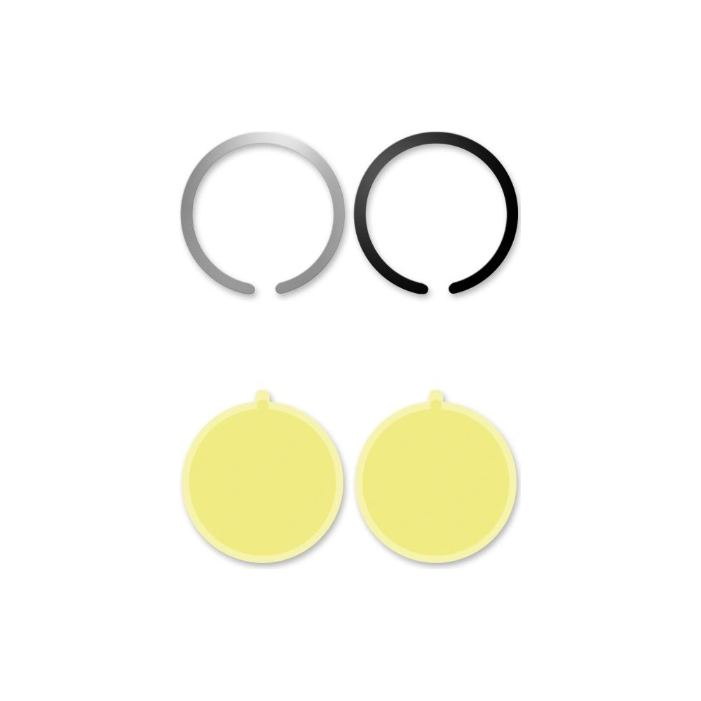 Hurtownia GSM - Magnetické prsteny Tech-Protect Metalplate MagSafe Universal Magnetic Ring Black & Silver [2 PACK] - THP1317 - {ean13} - Hurt