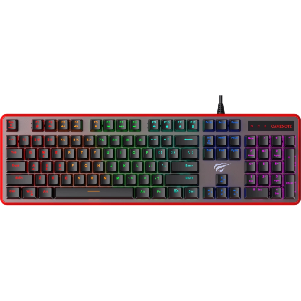 Klávesnice Mechanická Herní Havit KB865L RGB (černá)