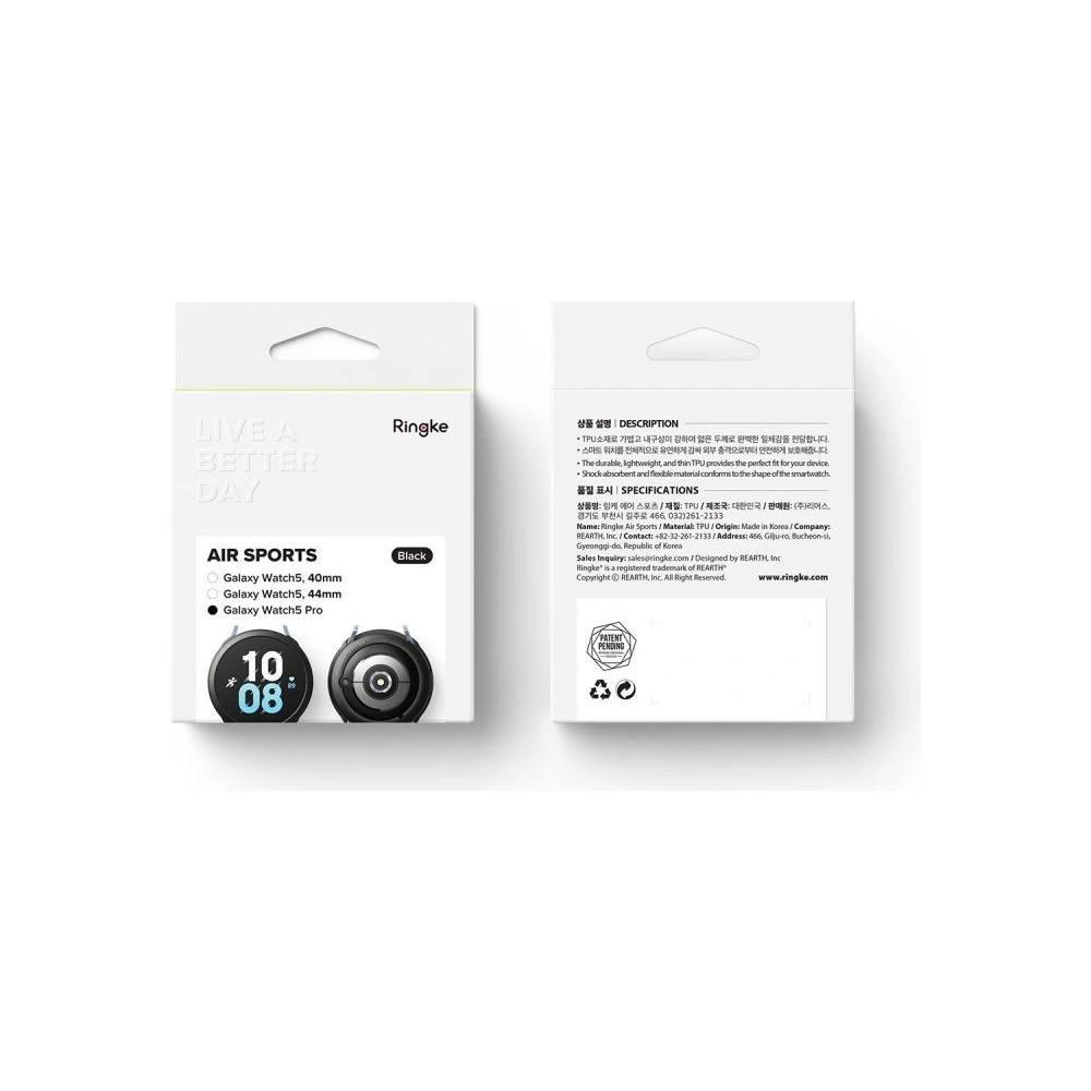Wholesale Ringke Air Sports Samsung Galaxy Watch 5 Pro 45mm Black - RGK1654BLK - {ean13} - Hurt