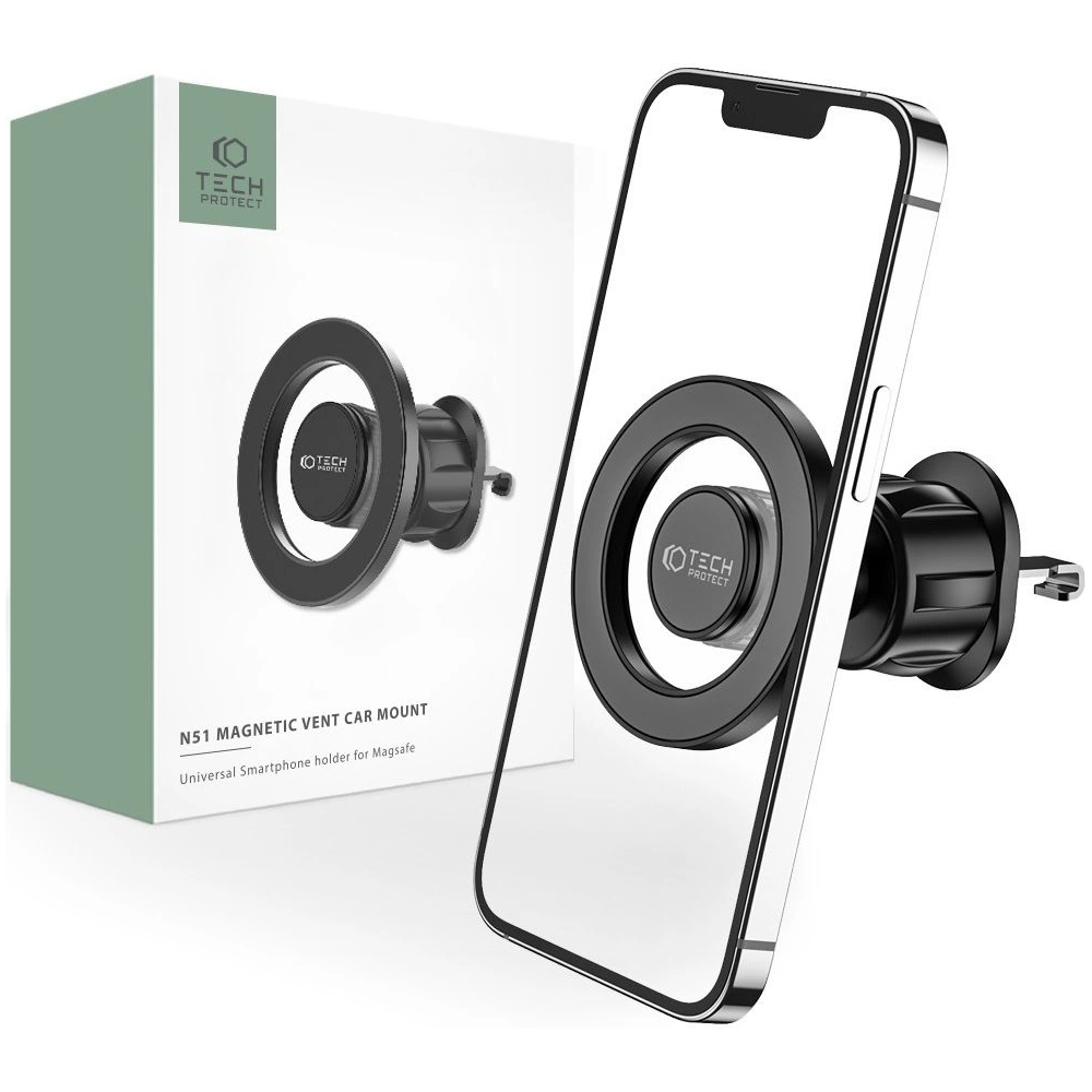 Hurtownia GSM - Upevnění do auta Tech-Protect N51 Magnetic MagSafe Vent Car Mount Black - THP1320 - {ean13} - Hurt