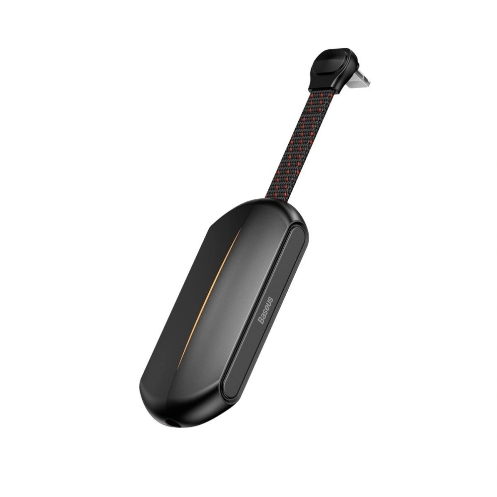 Hurtownia GSM - [OUTLET] Adaptér audio Baseus GAMO L47 Lightning na Mini Jack 3.5mm a 2x Lightning, RGB, 18W, DAC (černý) - OT-314 - {ean13} - Hurt