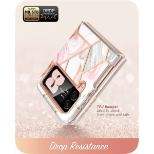 Wholesale Supcase Cosmo Samsung Galaxy Z Flip 4 Marble - SPC279 - {ean13} - Hurt