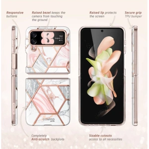 Wholesale Supcase Cosmo Samsung Galaxy Z Flip 4 Marble - SPC279 - {ean13} - Hurt