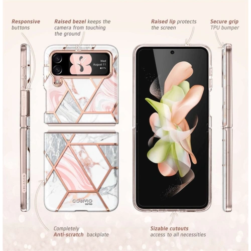 Etui Supcase Cosmo Samsung Galaxy Z Flip 4 Marble