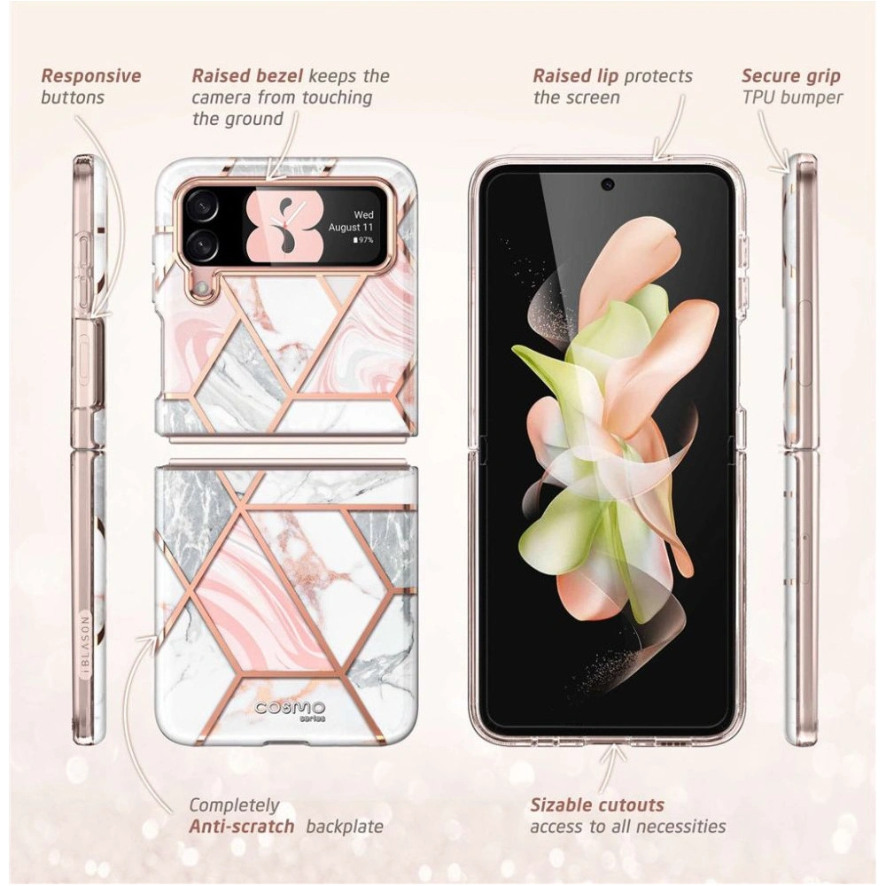 Hurtownia GSM - Etui Supcase Cosmo Samsung Galaxy Z Flip 4 Marble - SPC279 - {ean13} - Hurt