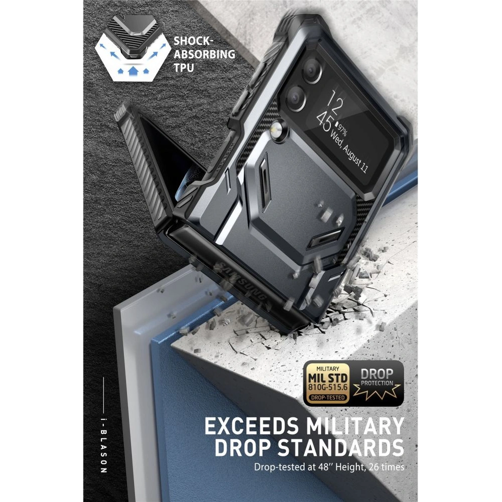 Hurtownia GSM - Etui Supcase IBLSN Armorbox Samsung Galaxy Z Flip 4 Černá - SPC280 - {ean13} - Hurt