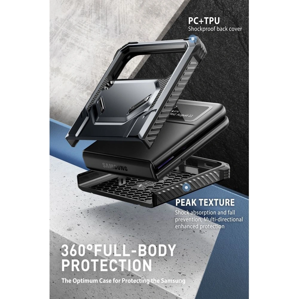 Hurtownia GSM - Etui Supcase IBLSN Armorbox Samsung Galaxy Z Flip 4 Černá - SPC280 - {ean13} - Hurt