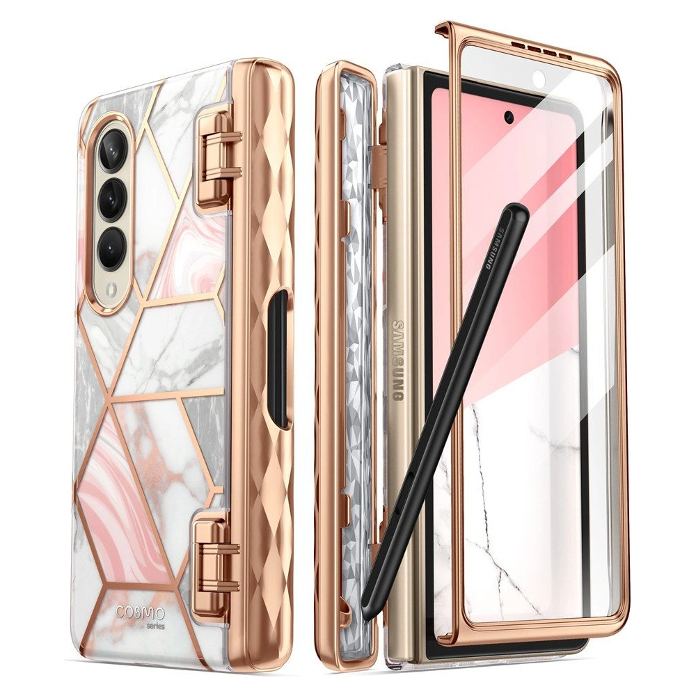 Wholesale Supcase Cosmo Pen Samsung Galaxy Z Fold 4 Marble - SPC283 - {ean13} - Hurt