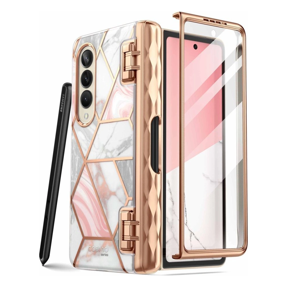 Wholesale Supcase Cosmo Pen Samsung Galaxy Z Fold 4 Marble - SPC283 - {ean13} - Hurt