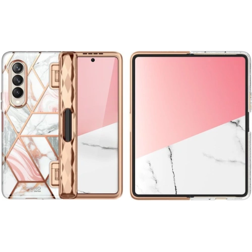 Etui Supcase Cosmo Pen Samsung Galaxy Z Fold 4 Marble