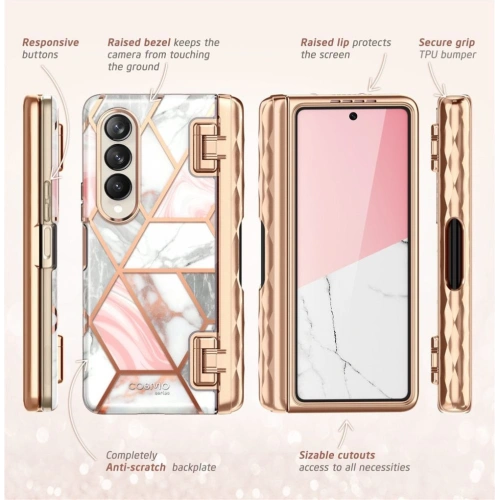 Etui Supcase Cosmo Pen Samsung Galaxy Z Fold 4 Marble