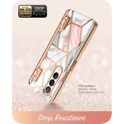 Etui Supcase Cosmo Pen Samsung Galaxy Z Fold 4 Marble