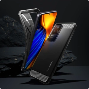 Hurtownia GSM - Etui Spigen Rugged Armor POCO F4 Matte Black - SPN2325 - {ean13} - Hurt