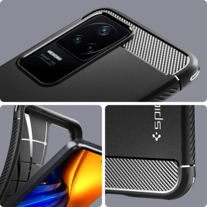 Hurtownia GSM - Etui Spigen Rugged Armor POCO F4 Matte Black - SPN2325 - {ean13} - Hurt