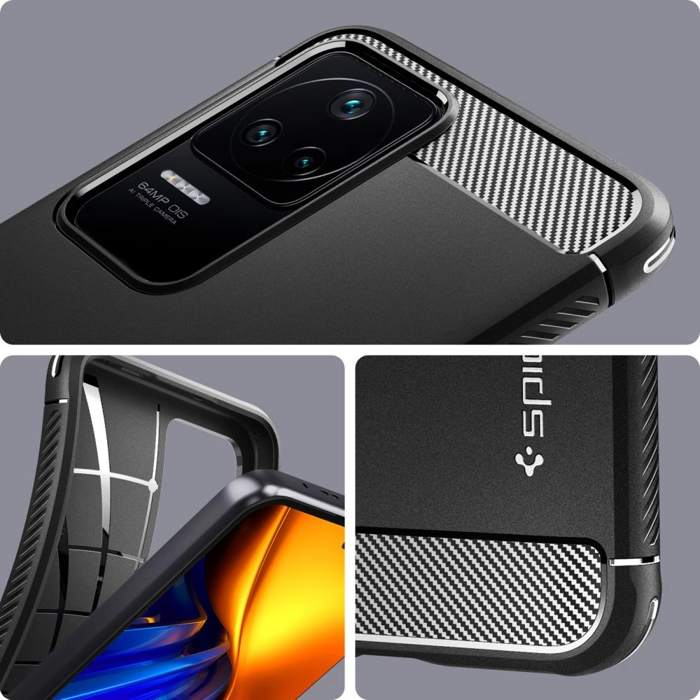 Hurtownia GSM - Etui Spigen Rugged Armor POCO F4 Matte Black - SPN2325 - {ean13} - Hurt