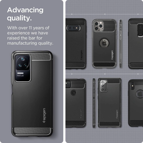 Etui Spigen Rugged Armor POCO F4 Matte Black