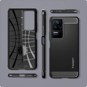 Hurtownia GSM - Etui Spigen Rugged Armor POCO F4 Matte Black - SPN2325 - {ean13} - Hurt