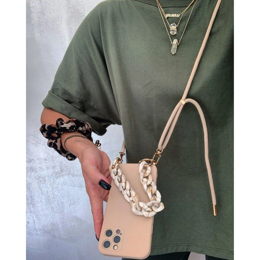 Hurtownia GSM - Etui Tech-Protect Icon Chain Apple iPhone 14 Beige - THP1322 - {ean13} - Hurt