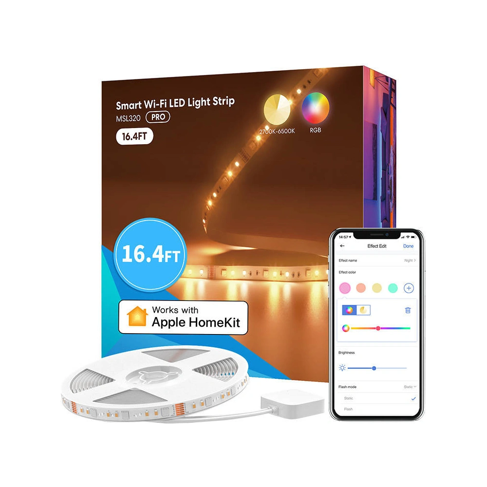 Hurtownia GSM - Inteligentní LED RGBW Wi-Fi pásek 5 metrů Meross MSL320 (Homekit) - MSS028 - {ean13} - Hurt