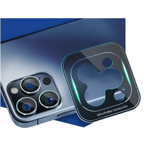 Szkło hybrydowe na obiektyw aparatu 3MK Lens Protection Pro Apple iPhone 13 Pro/13 Pro Max niebieski/sierra blue
