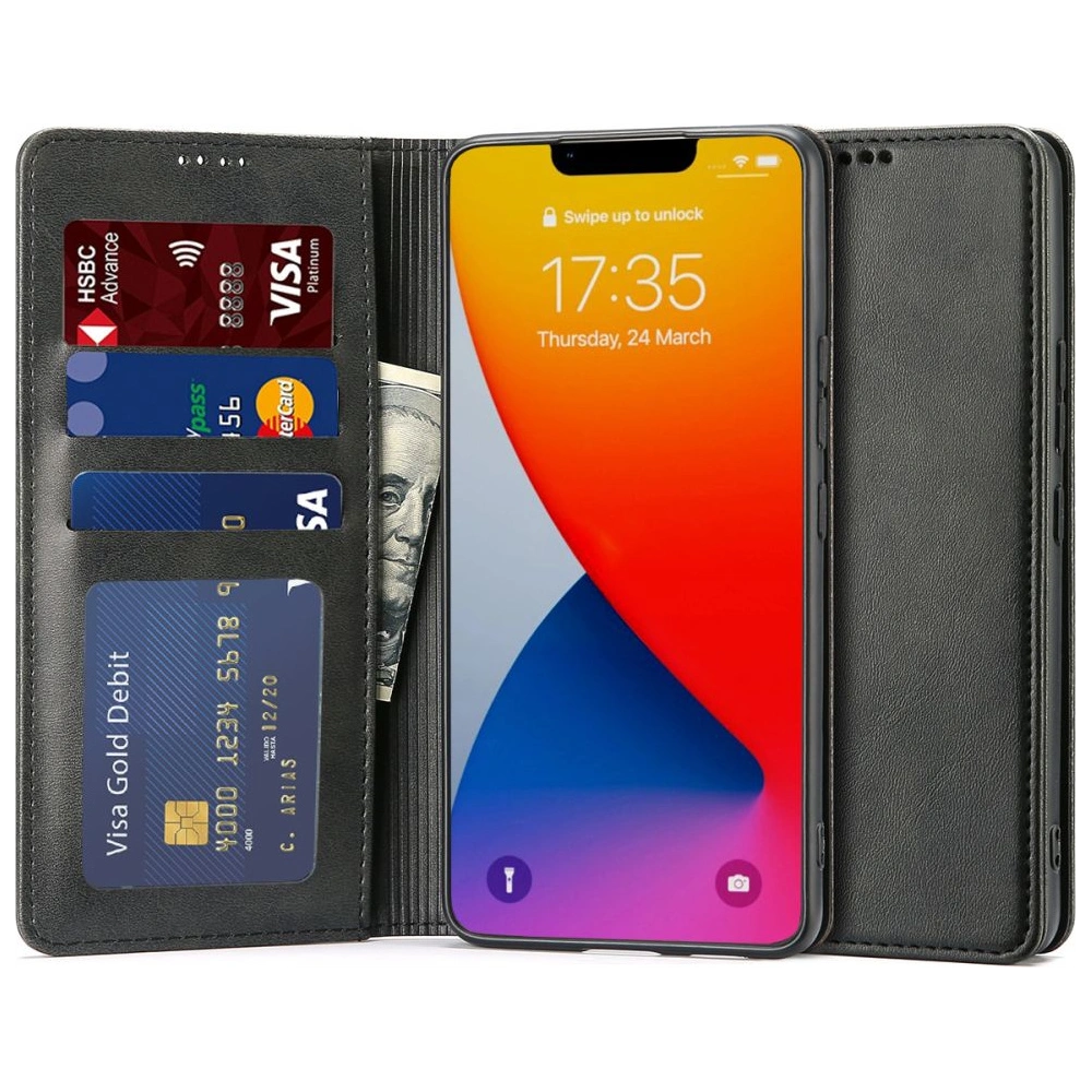 Hurtownia GSM - Etui Tech-Protect Wallet Magnet Apple iPhone 14 Plus / 15 Plus černé - THP1334 - {ean13} - Hurt