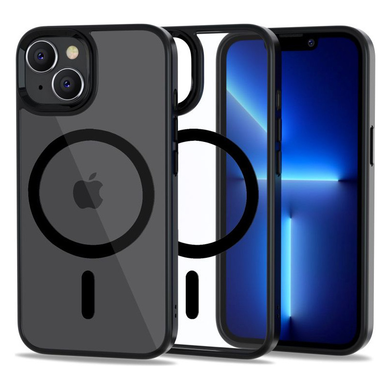 Hurtownia Tech-Protect - 9589046925467 - THP1339 - Etui Tech-Protect Magmat MagSafe Apple iPhone 14 Black/Clear - B2B homescreen