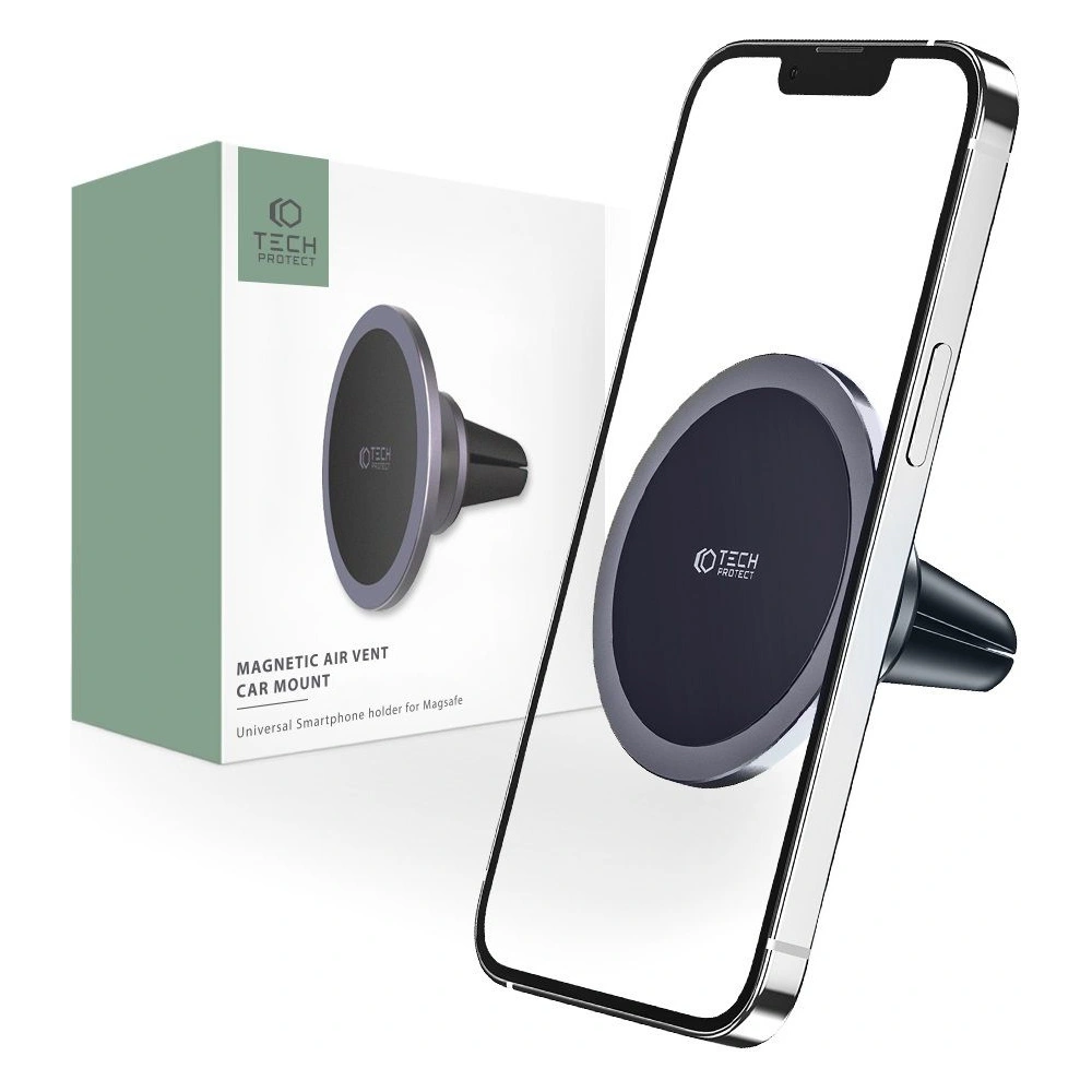 Hurtownia GSM - Uchwyt automobilní Tech-Protect N52 Magnetic MagSafe Vent Car Mount Černá/Světlá šedá - THP1354 - {ean13} - Hurt