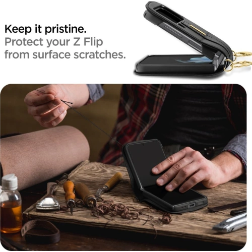 Etui Spigen Lienar Calin Samsung Galaxy Z Flip 4 Black