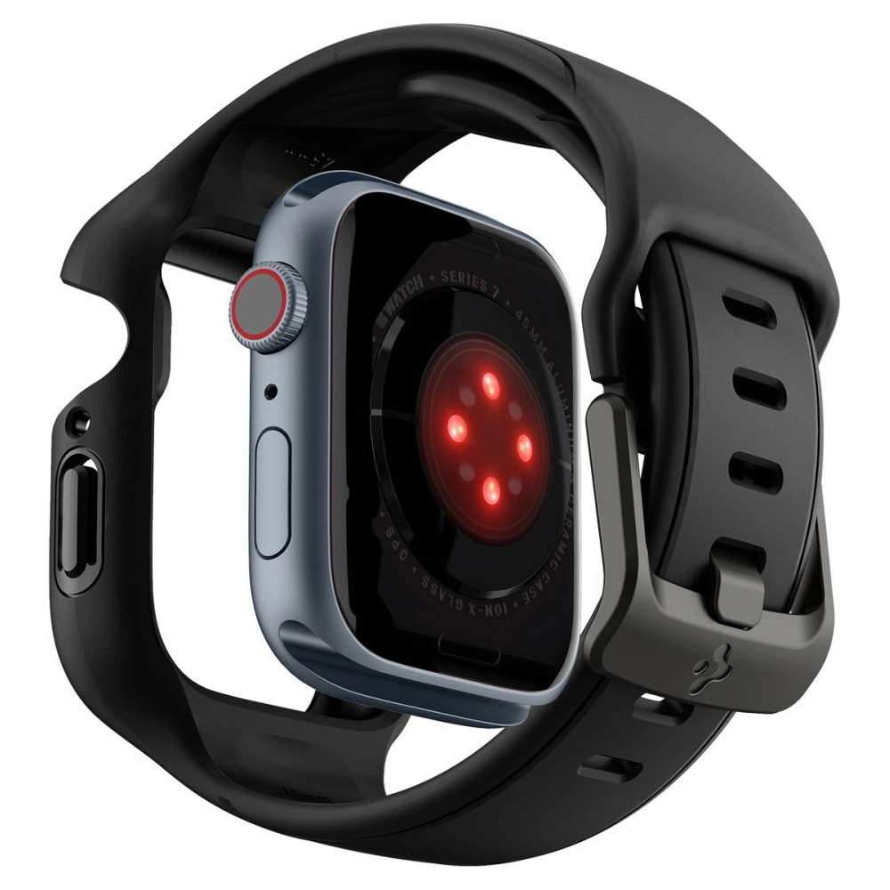 Hurtownia GSM - Pasek Spigen Liquid Air Pro Apple Watch 4/5/6/7/8/9/SE 44/45mm Černý - SPN2329 - {ean13} - Hurt