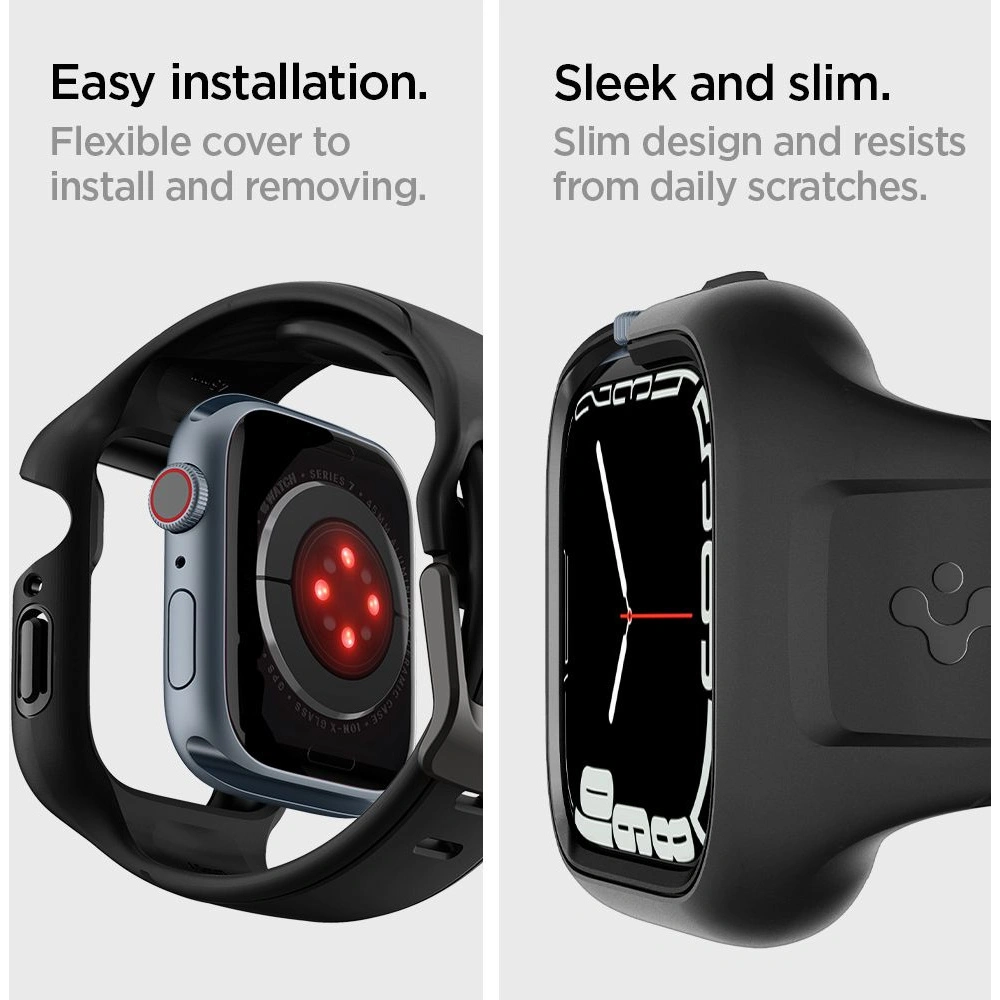 Hurtownia GSM - Pasek Spigen Liquid Air Pro Apple Watch 4/5/6/7/8/9/SE 44/45mm Černý - SPN2329 - {ean13} - Hurt