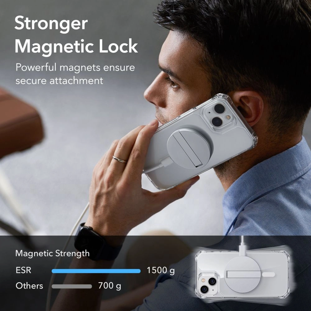 Hurtownia GSM - Case ESR Air Armor Halolock MagSafe Apple iPhone 14/13 Klar - ESR523 - {ean13} - Hurt