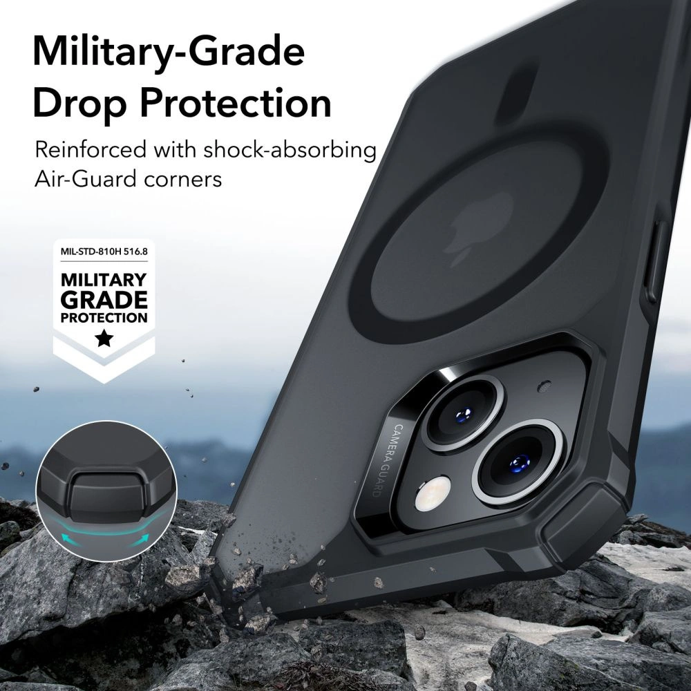 Hurtownia GSM - Etui ESR Air Armor Halolock MagSafe Apple iPhone 14/13 Frosted Black - ESR526 - {ean13} - Hurt