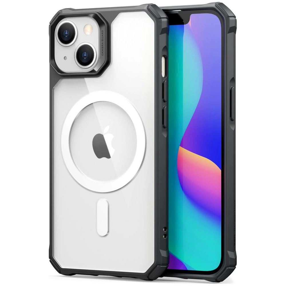 Hurtownia GSM - Etui ESR Air Armor Halolock MagSafe Apple iPhone 14/13 Clear/Black - ESR530 - {ean13} - Hurt