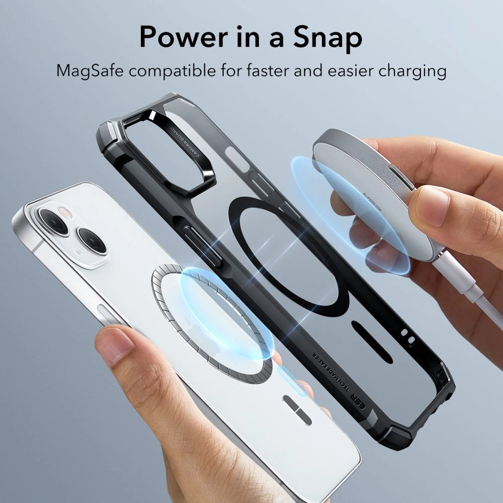 Wholesale ESR Air Armor Halolock MagSafe Apple iPhone 14/13 Clear/Black - ESR530 - {ean13} - Hurt