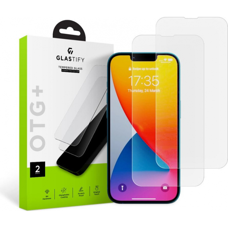 Glastify Distributor - 9589046925009 - GST026 - Glastify OTG+ Apple iPhone 14/13 Pro/13 Clear - B2B homescreen
