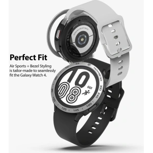 Hurtownia GSM - Nakładka Ringke Bezel Styling 44-10 + etui Ringke Air Sports Samsung Galaxy Watch 4 44mm Black/Silver - RGK1655 - {ean13} - Hurt