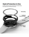 Hurtownia GSM - Nakładka Ringke Bezel Styling 44-10 + etui Ringke Air Sports Samsung Galaxy Watch 4 44mm Black/Silver - RGK1655 - {ean13} - Hurt
